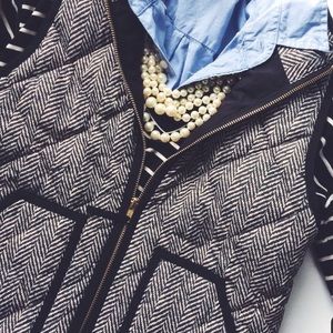 Jcrew Herringbone Vest